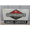 Image 5 : Briggs + Stratton Metal 2 Sided Sign 14"x22"