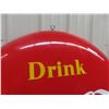Image 2 : Drink Coca Cola Porcelain Button Sign 48"