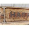 Image 6 : Massey Harris Metal Sign with Wood Frame 73"x14"