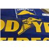 Image 4 : Good Year Tire Sign Porcelain 2 Sided 22"x40"