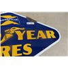 Image 5 : Good Year Tire Sign Porcelain 2 Sided 22"x40"