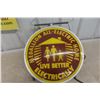 Image 4 : Medallion All Electric 2 Sided Light up sign 19" Diameter 