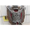 Image 3 : Knight Midevil Display 43"x32" Armor on Shield Backboard 