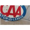 Image 11 : Manitoba CAA Motor League Oval Metal 2 Sides Sign 27"x19"