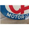 Image 4 : Manitoba CAA Motor League Oval Metal 2 Sides Sign 27"x19"