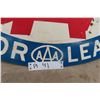 Image 5 : Manitoba CAA Motor League Oval Metal 2 Sides Sign 27"x19"