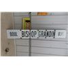 Image 1 : Bishop Grandin BLVD Metal Sign 9"x60"