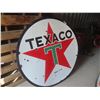 Image 1 : Texaco Porcelain 2 Sided Sign 60" Diameter