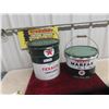 Image 1 : 2 Texaco Pails 1) 25lb 1)35lb 