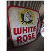 Image 1 : White Rose Porcelain Sign 72"x72" 2 Sided 