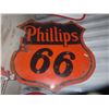 Image 1 : Phillips 66 Porcelain Sign 2 Sided 72"x70"