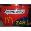 Image 1 : McDonalds Fiberglass Sign 37"x30"