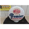 Image 1 : Imperial Premier Gasoline Globe Etched Advertising on Globe - Both Sides