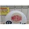 Image 2 : Imperial Premier Gasoline Globe Etched Advertising on Globe - Both Sides