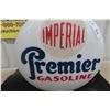 Image 3 : Imperial Premier Gasoline Globe Etched Advertising on Globe - Both Sides