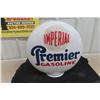 Image 6 : Imperial Premier Gasoline Globe Etched Advertising on Globe - Both Sides