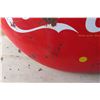 Image 5 : Coca Cola Porcelain Button Sign 48" Diameter 1959