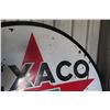 Image 12 : Texaco Porcelain 2 Sided Sign 72" Diameter 