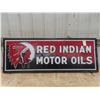 Image 1 : Red Indian Motor Oils Porcelain Sign
