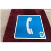 Image 4 : MTS Telephone Flange Sign 15'' x 15'' 