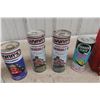 Image 3 : (7) Outboard & Snowmobile Oil Cans: Esso, Wynns, Quaker State. 