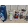 Image 4 : (7) Outboard & Snowmobile Oil Cans: Esso, Wynns, Quaker State. 