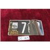 Image 1 : 1912 Manitoba Porcelain License Plate, Has Damage.
