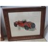 Image 2 : (2) Wood Framed Road & Track Pictures 19 1/2'' x 24'' 