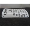 Image 6 : Porcelain Sign off a Bowser 8 3/16'' x 7 1/4'' 