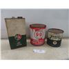 Image 1 : (3) Cans: BA 1 Gallon, Purity 99 Antifreeze 1 Gallon, Texaco Marfak