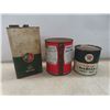 Image 5 : (3) Cans: BA 1 Gallon, Purity 99 Antifreeze 1 Gallon, Texaco Marfak