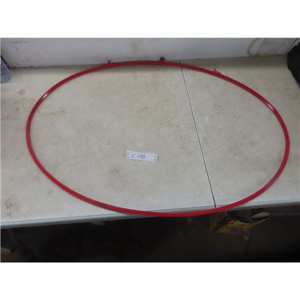 Oval Steel Sign Frame 38 1/2'' x 28'' 