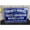 Image 1 : Toronto General Trusts Corp. Porcelain 2-Sided Flange 12'' x 