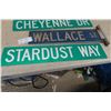 Image 2 : (4) Street Signs : Glenwilde Dr. 6'' x 30'' , Cheyenne Dr. 6'' x 30'' ,