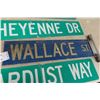 Image 3 : (4) Street Signs : Glenwilde Dr. 6'' x 30'' , Cheyenne Dr. 6'' x 30'' ,