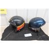 Image 1 : (2) Vintage Snowmobile Helmets: Skidoo, Motoski 