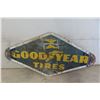 Image 1 : Goodyear Tires Metal Sign 32'' x 60'' (Faded)