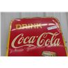 Image 2 : 1941 Drink Coca Cola 'Sold Here Ice Cold' Metal Bottle Sign, 
