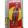 Image 3 : 1941 Drink Coca Cola 'Sold Here Ice Cold' Metal Bottle Sign, 