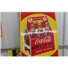 Image 4 : 1941 Drink Coca Cola Take Home a Carton Metal 6-Pack Sign,