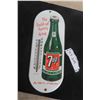 Image 1 : 7up Porcelain Thermometer with Bulb 6'' x 15'' P+M 