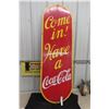 Image 1 : 1939 Come In Have a Coca Cola Porcelain Large Press Sign