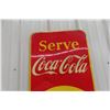 Image 2 : 1951 Serve Coca Cola at Home with 6-Pack Graphics Metal Sign,