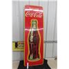Image 1 : 1949 Drink Coca Cola Metal Bottle Sign 17'' x 52 1/2'' St.Thomas
