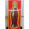 Image 2 : 1949 Drink Coca Cola Metal Bottle Sign 17'' x 52 1/2'' St.Thomas