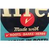 Image 3 : Vintage Hires Delicious in Bottles Metal Embossed Sign 27'' x 