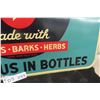 Image 5 : Vintage Hires Delicious in Bottles Metal Embossed Sign 27'' x 