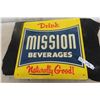 Image 1 : Mission Beverages Metal Embossed Sign 18'' x 18'' 