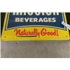 Image 3 : Mission Beverages Metal Embossed Sign 18'' x 18'' 