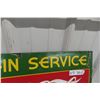 Image 3 : 1936 Fountain Service Drink Coca Cola Porcelain Sign 27'' x 14'' 